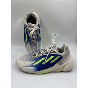 adidas Originals Ozelia Shoes Men's Sz 5 White/Royal Blue/ Light Grey Lime Green
